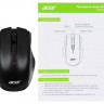 Мышь Acer OMW020, оптическая, проводная, USB, черный [zl.mceee.004]
