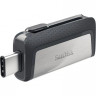 Флешка USB Sandisk Ultra Dual 128ГБ, USB3.0, серый и узор [sdddc2-128g-g46]
