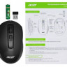 Мышь Acer OMR060, оптическая, беспроводная, USB, черный [zl.mceee.00c]