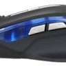 Мышь Oklick 715G, игровая, оптическая, проводная, USB, черный и серебристый [754785]