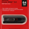 Флешка USB Sandisk Cruzer Glide 64ГБ, USB3.0, черный [sdcz600-064g-g35]