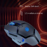 Мышь Oklick 915G HELLWISH V2, игровая, оптическая, проводная, USB, черный и серый [1003993]