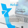 Флешка USB NETAC U326 8ГБ, USB2.0, серебристый [nt03u326n-008g-20pn]