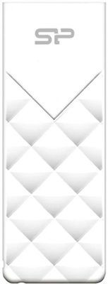 Флешка USB Silicon Power Blaze B03 64ГБ, USB3.1, белый [sp064gbuf3b03v1w]