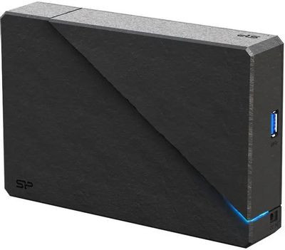 Внешний диск HDD Silicon Power Stream S07, 8ТБ, черный [sp080tbehds07c3k]