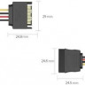 Кабель SATA VENTION KDABY, SATA - SATA, GOLD , круглое, 0.3м