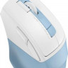 Мышь A4TECH Fstyler FM45S Air, оптическая, проводная, USB, голубой и белый [fm45s air usb (lcy blue)]