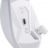 Мышь Defender Nitta MM-307, игровая, оптическая, беспроводная, USB, белый и голубой [52307]