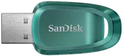 Флешка USB Sandisk Ultra Eco 128ГБ, USB3.2, темно-зеленый [sdcz96-128g-g46]