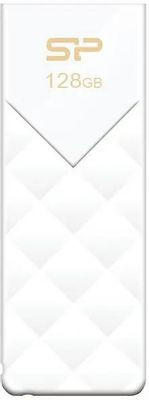 Флешка USB Silicon Power Blaze B03 128ГБ, USB3.1, белый [sp128gbuf3b03v1w]
