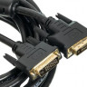Кабель DVI NingBo DVI-D Dual Link (m) - DVI-D Dual Link (m), ферритовый фильтр , круглое, 5м, черный
