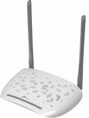 Wi-Fi роутер TP-LINK TD-W8961N, N300, ADSL2+, белый