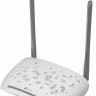 Wi-Fi роутер TP-LINK TD-W8961N, N300, ADSL2+, белый