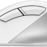 Мышь A4TECH Fstyler FB45CS Air, оптическая, беспроводная, USB, белый и серебристый [fb45cs air usb (silver white)]