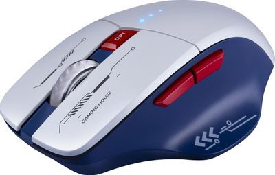 Мышь Defender Tisa GM-126, игровая, оптическая, беспроводная, USB, белый и синий [52126]