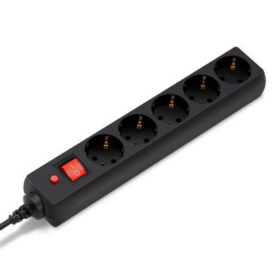 Сетевой фильтр Buro 500UNH-5-WG, 5м, белый/серый