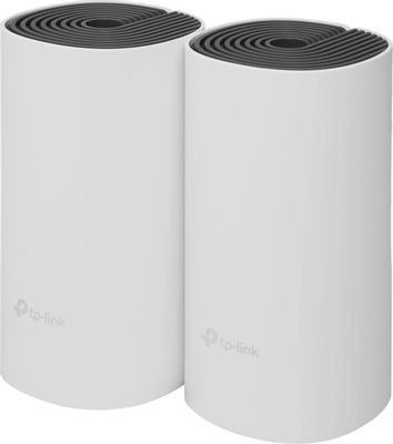 Бесшовный Mesh роутер TP-LINK Deco E4, AC1200, белый, 2 шт. в комплекте [deco e4(2-pack)]