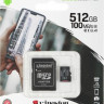 Карта памяти microSDXC UHS-I U3 Kingston Canvas Select Plus 512 ГБ, 100 МБ/с, SDCS2/512GB, 1 шт., переходник SD