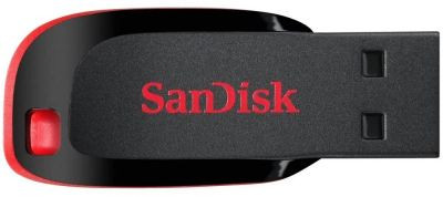 Флешка USB Sandisk Cruzer Blade 16ГБ, USB2.0, черный [sdcz50-016g-b35]