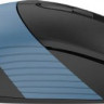 Мышь A4TECH Fstyler FG10CS Air, оптическая, беспроводная, USB, черный и синий [fg10cs air ash blue]