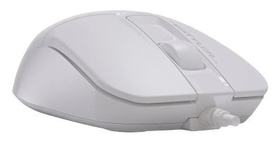 Мышь A4TECH Fstyler FM12, оптическая, проводная, USB, белый [fm12 white]