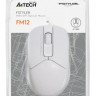 Мышь A4TECH Fstyler FM12, оптическая, проводная, USB, белый [fm12 white]