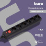 Сетевой фильтр Buro 500UNH-5-BG, 5м, черный/серый