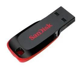 Флешка USB Sandisk Cruzer Blade 32ГБ, USB2.0, черный и красный [sdcz50-032g-b35]