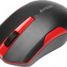 Мышь A4TECH G3-200N, оптическая, беспроводная, черный и красный