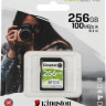 Карта памяти SDXC UHS-I U3 Kingston Canvas Select Plus 256 ГБ, 100 МБ/с, Class 10, SDS2/256GB, 1 шт., без адаптера