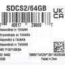 Карта памяти microSDXC UHS-I Kingston Canvas Select Plus 64 ГБ, 100 МБ/с, Class 10, SDCS2/64GB, 1 шт., переходник SD
