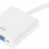 Переходник Display Port miniDisplayPort (m) - VGA (f), белый