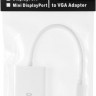 Переходник Display Port miniDisplayPort (m) - VGA (f), белый