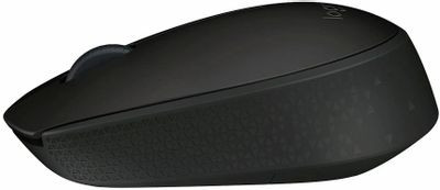 Мышь Logitech B170, оптическая, беспроводная, черный и темно-серый [910-004659]