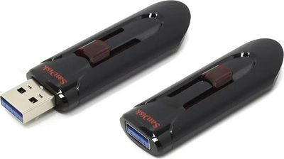 Флешка USB Sandisk Cruzer Glide 16ГБ, USB3.0, черный [sdcz600-016g-g35]