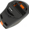 Мышь A4TECH Fstyler FG30S, оптическая, беспроводная, USB, серый и оранжевый [fg30s orange]