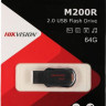 Флешка USB Hikvision M200R 64ГБ, USB2.0, черный [hs-usb-m200r/64g]