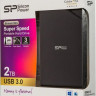 Внешний диск HDD Silicon Power Stream S03, 2ТБ, черный [sp020tbphds03s3k]