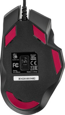 Мышь A4TECH Bloody J95s, игровая, оптическая, проводная, USB, рисунок [j95s satellite activated]