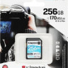 Карта памяти SDXC UHS-I U3 Kingston Canvas Go! Plus 256 ГБ, 170 МБ/с, Class 10, SDG3/256GB, 1 шт., без адаптера