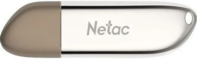 Флешка USB NETAC U352 128ГБ, USB2.0, серебристый [nt03u352n-128g-20pn]