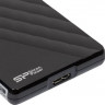 Внешний диск HDD Silicon Power Diamond D06, 1ТБ, черный [sp010tbphdd06s3k]