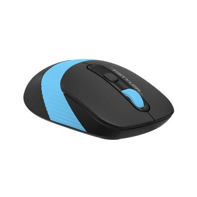 Мышь A4TECH Fstyler FG10S, оптическая, беспроводная, USB, черный и синий [fg10s blue]
