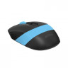 Мышь A4TECH Fstyler FG10S, оптическая, беспроводная, USB, черный и синий [fg10s blue]