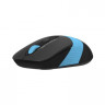 Мышь A4TECH Fstyler FG10S, оптическая, беспроводная, USB, черный и синий [fg10s blue]