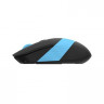 Мышь A4TECH Fstyler FG10S, оптическая, беспроводная, USB, черный и синий [fg10s blue]