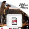 Карта памяти SDXC UHS-II Kingston Canvas React Plus 256 ГБ, 280 МБ/с, Class 10, SDR2V6/256GB, 1 шт., без адаптера