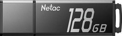 Флешка USB NETAC U351 128ГБ, USB2.0, серый [nt03u351n-128g-20bk]