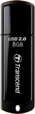 Флешка USB Transcend Jetflash 350 8ГБ, USB2.0, черный [ts8gjf350]