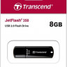 Флешка USB Transcend Jetflash 350 8ГБ, USB2.0, черный [ts8gjf350]